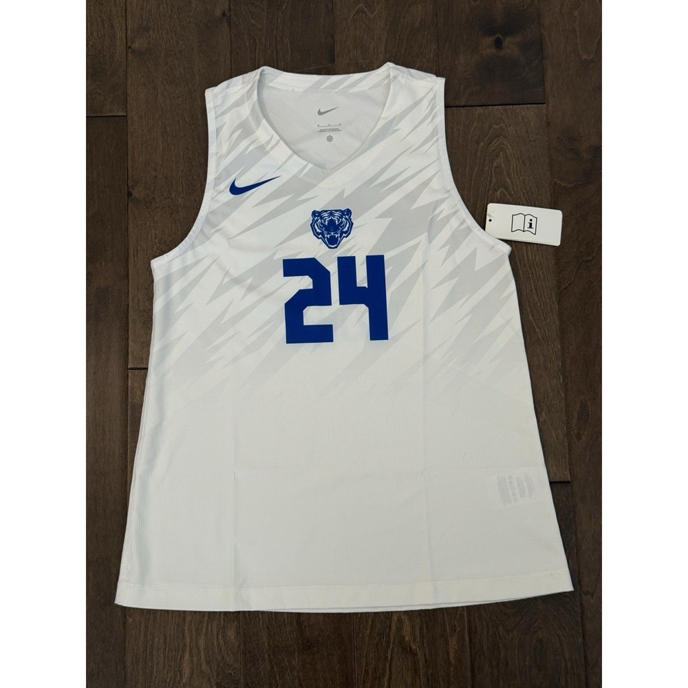 Nike Tigers Digital Hyperelite Volleyball Jersey Sleeveless Women's M White Blue